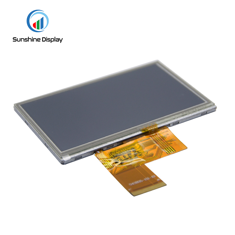 SDT043QPIN-10P High Brightness 1000cd/m2  4.3inch TFT  LCD Screen 24bit RGB interface with Resistive Touch Screen Sunlight Readable TFT LCD|Standard TFT LCD Module Similar Product LCD module